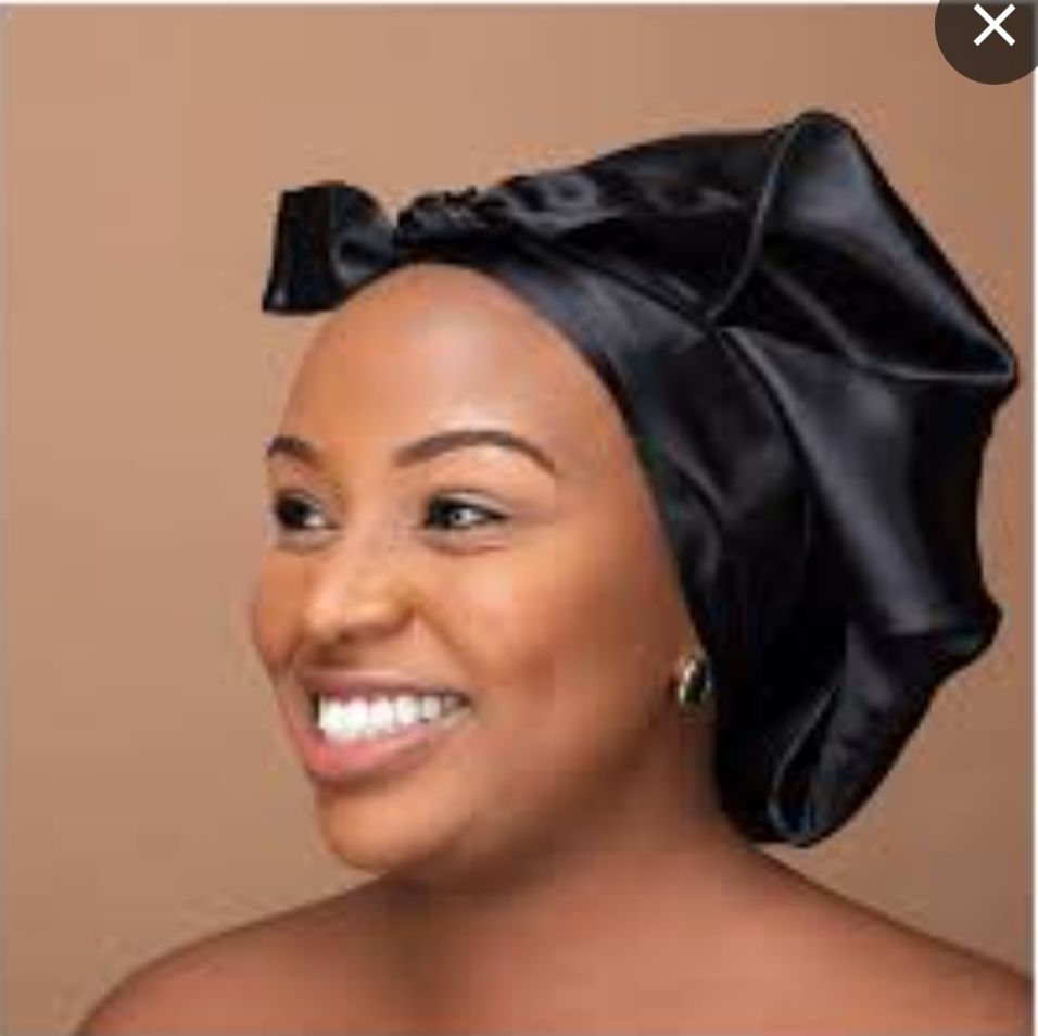 3pcs Limited Stock Satin Bonnet Sleeping Cap Silky Hats Adjustable cap for Curly Hair Bonnet with Tie Band