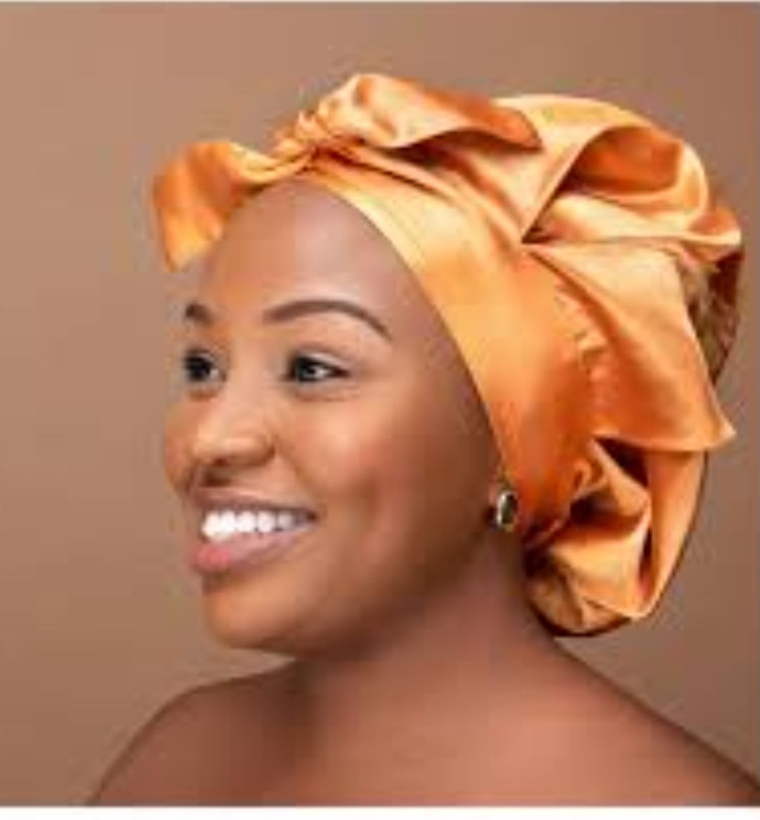3pcs Limited Stock Satin Bonnet Sleeping Cap Silky Hats Adjustable cap for Curly Hair Bonnet with Tie Band