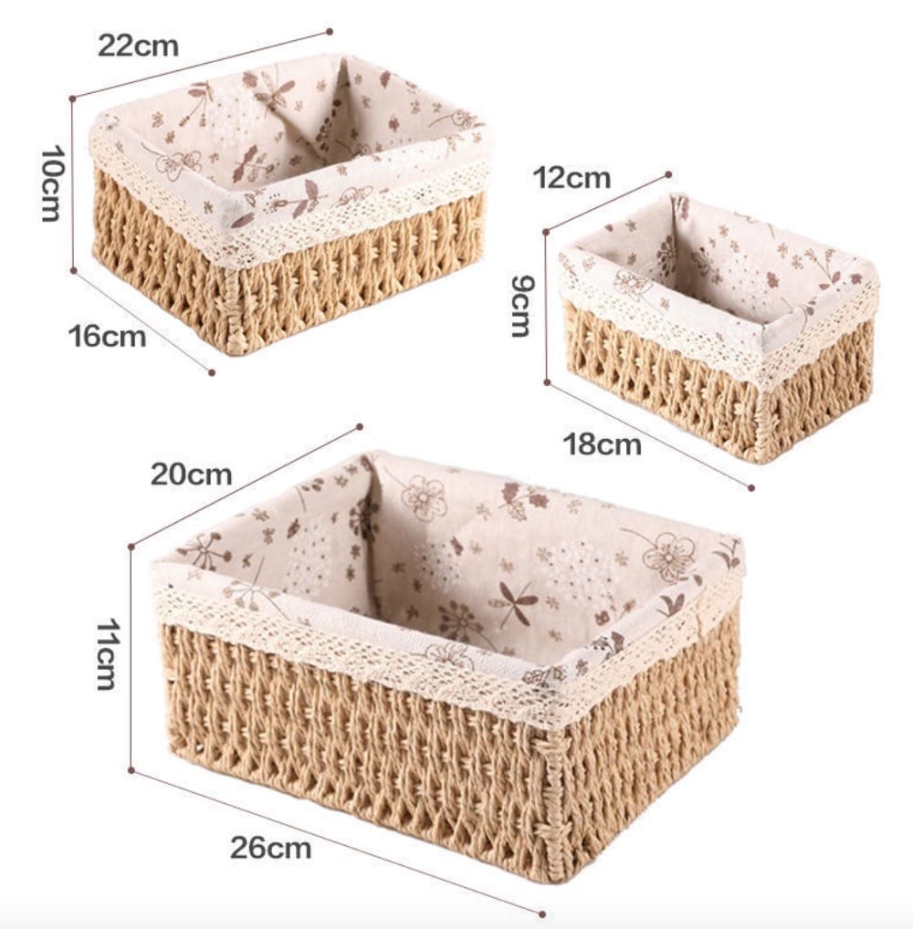 3 in1 High Quality Weaved Baskets