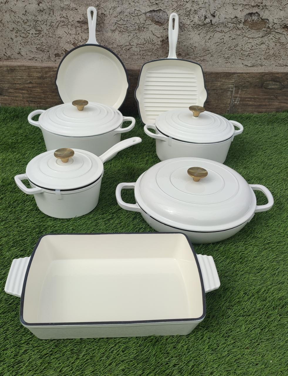 Enamel Cast iron cooking pots Set