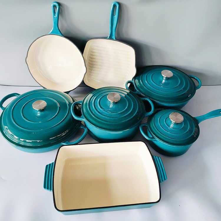 Enamel Cast iron cooking pots Set