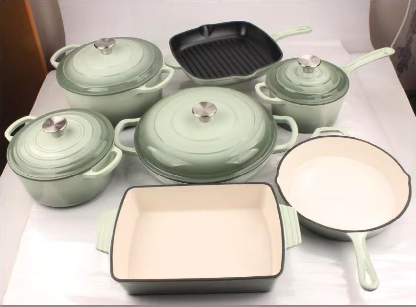 Enamel Cast iron cooking pots Set