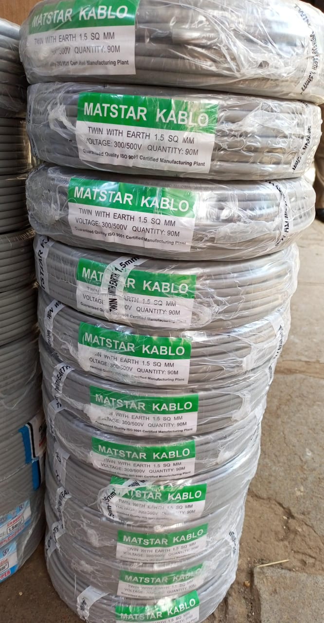 MATSTAR KABLO 1.5mm Twin With Earth Electrical Cable Wire 90m