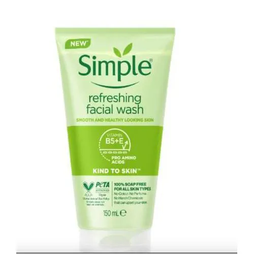 Simple Refreshing Facial Wash 100% Soap Free 150ml