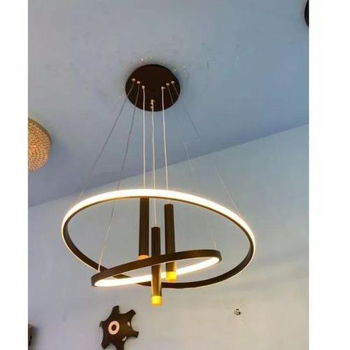 Modern LED Hanging Light, Island Lights Simple Chandelier Lamp Height Adjustable Pendant Light, Suitable for Living Room Bedroom Dining Room Ceiling Light, Gold