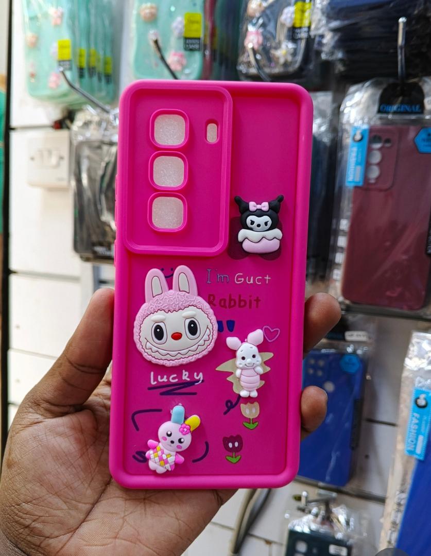 infinix hot 50 pro plus phone case cover pink black brown