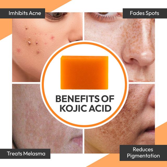 Kojic Acid Soap - 3 PIECES Kojie San Skin Brightening Soap - that Reduces Dark Spots, Hyperpigmentation, & Scars with Coconut & Tea Tree Oil tree oil