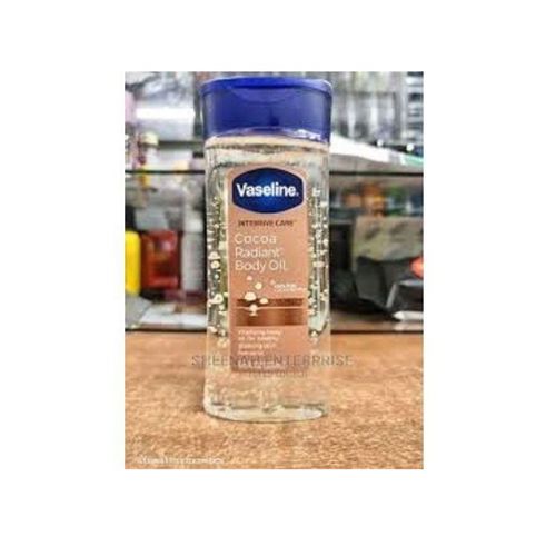 Vaseline Care Cocoa Radiant Body Oil - Replenishing Oils for Healthy Glowing Skin 100 Percent Pure Cocoa Butter Ultimate Skin Care - 200ml
