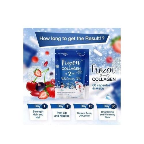 Frozen Collagen Frozen 2 IN 1 Whitening X10 Premium Collagen Peptide Supplements