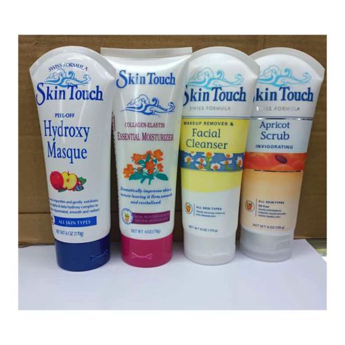 Skin Touch 4PC -  Peel Off Mask, Cleanser, Body Scrub & Moisturizer (Item contains variants)