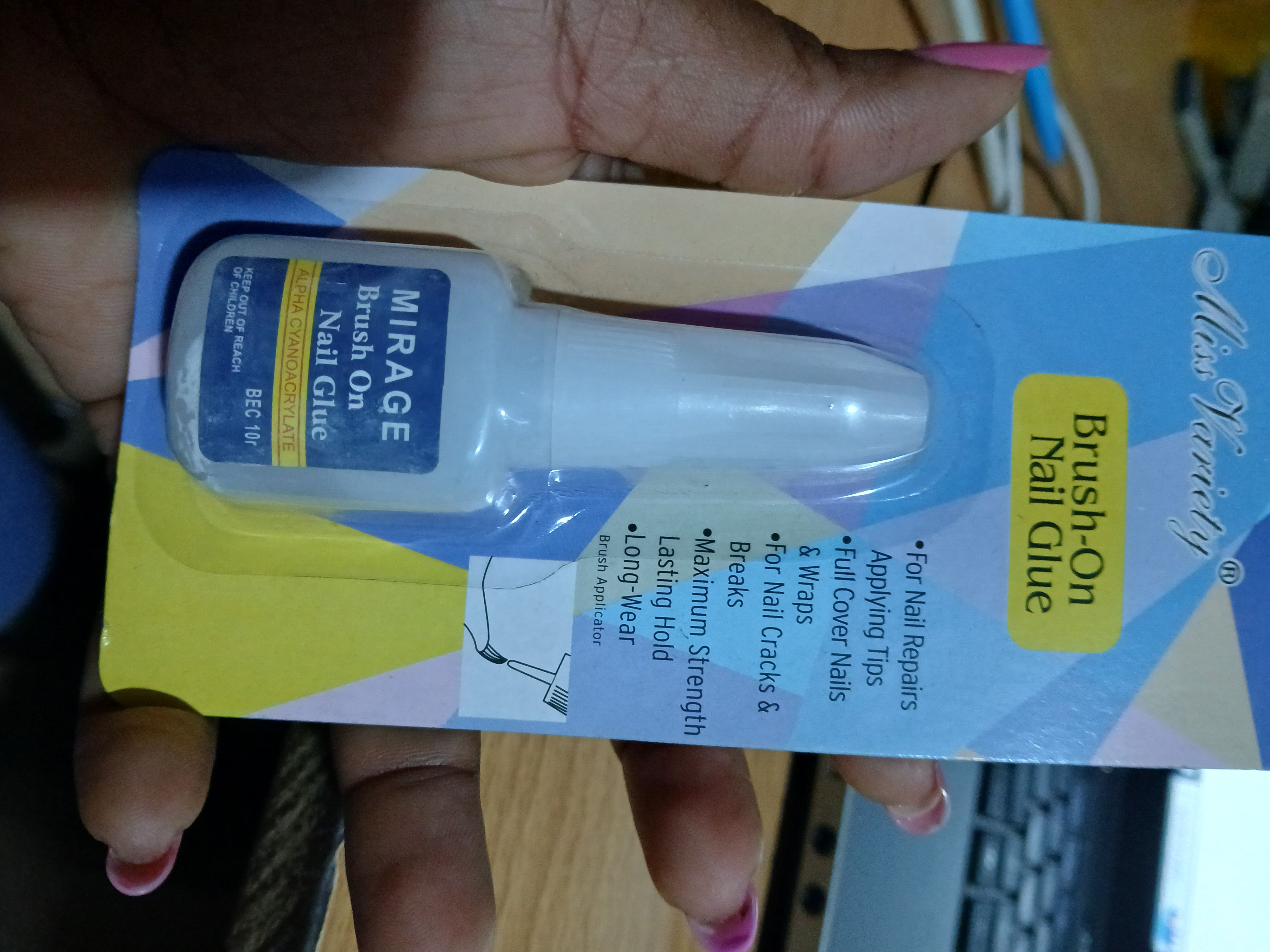 Mirage Nail Glue-Brush On