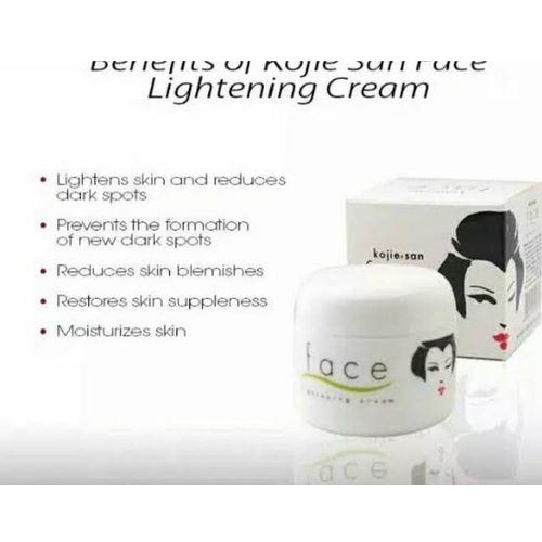 Kojie San Lightening Face Cream - Dark Spots Remover Moisturizing Cream, Prevents the Formation of New Dark Spots