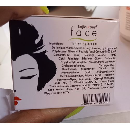 Kojie San Lightening Face Cream - Dark Spots Remover Moisturizing Cream, Prevents the Formation of New Dark Spots
