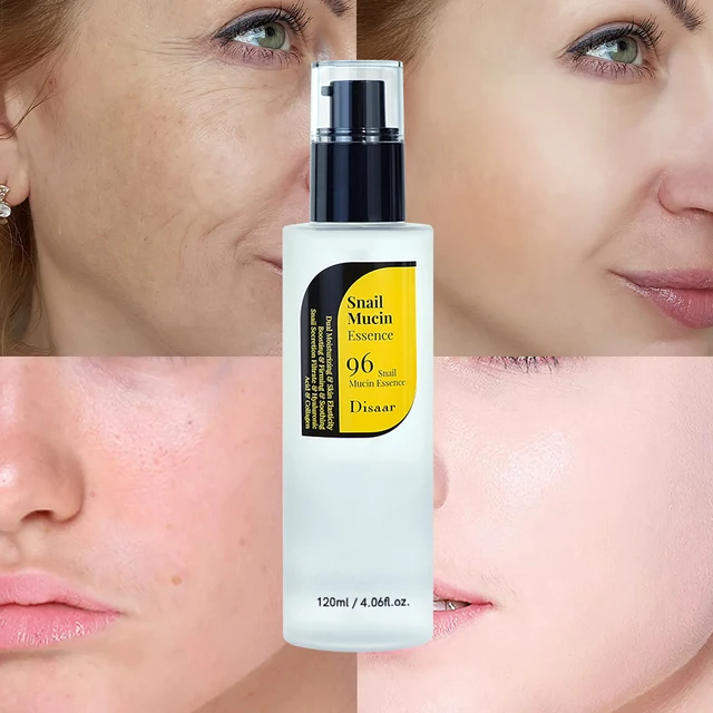 Disaar Snail 96 Mucin Essence Serum for Skin Elasticity Boosting Soothing Dual Moisturizing Skin Care Face Snail Serum Facial