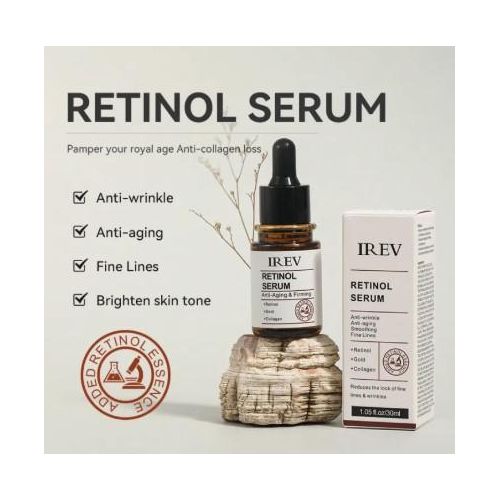 IREV Retinol Serum - Anti-aging Essence, Facial Moisturizing Nicotinamide & Vitamin C Whitening Serum