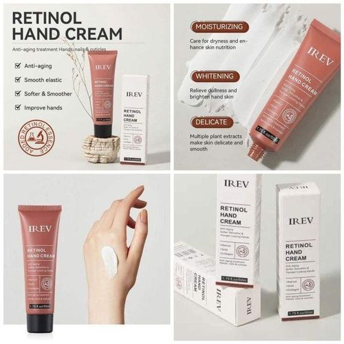 IREV Retinol Hand Cream Whitening Hand Lotion Moisturizing Soothing & Anti-Aging