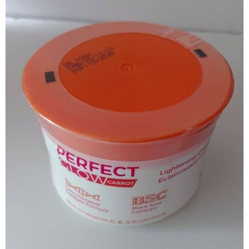 Perfect Glow Carrot Lightening Cream With Concentrated Collagen Formula - Black Spot Corrector with Vitamin C,E & B