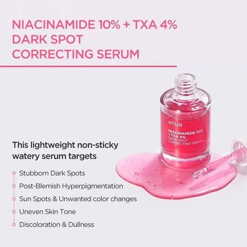 Anua Dark Spot Correcting Serum - Niacinamide 10% + TXA 4% 30ml - Illuminate And Even Out Your Skin