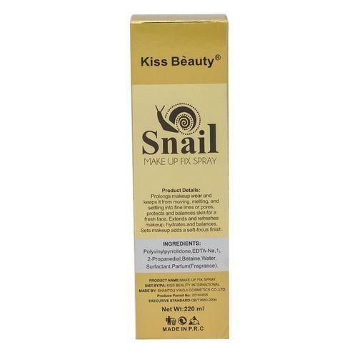 Kiss Beauty Snail Make Up Fix Setting Spray - Long Lasting, Refreshing Formula, Fine Mist, for All Skin Types  -220ml view 3