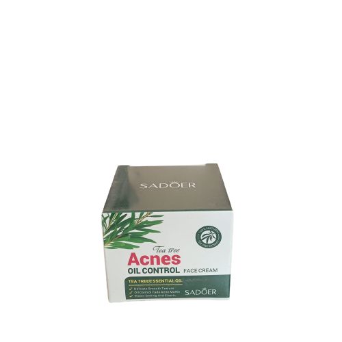 SADOER Acnes Oil Control Face Cream - Heals Acne, Fades Acne Marks, Soothes, Repairs, Moisturizes, Makes Skin Elastic - Tea Tree Acne Oil Control For Moisturizing, Repair, Water locking