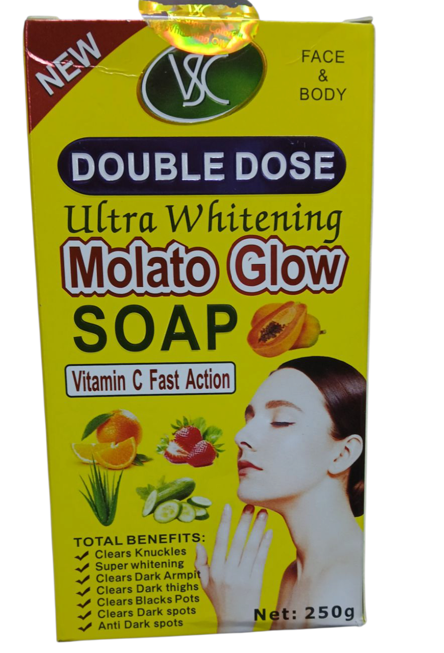 Molato Glow Soap - DOUBLE DOSE Ultra Whitening -Promotes a visibly Brighter and More Even-toned Complexion