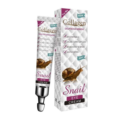 Snail Collagen Eye Cream -  Anti Wrinkle, Removes Dryness under Eyes, Puffiness, Moisturizing & Anti aging - 20ml