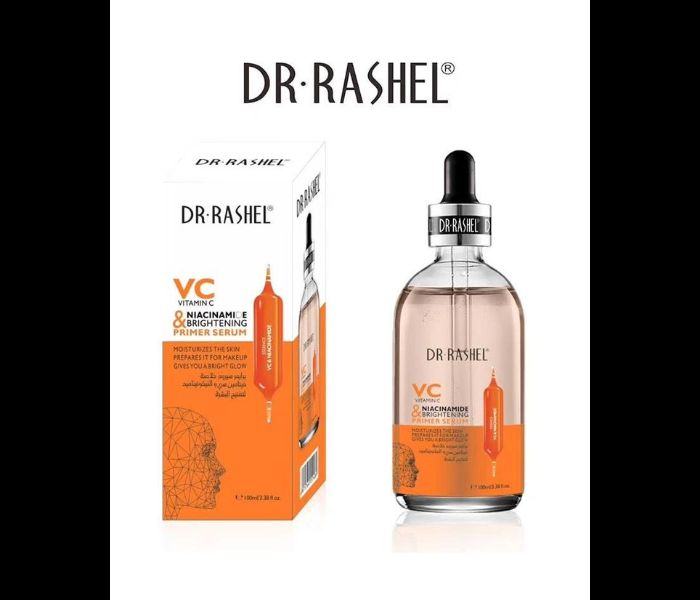 Dr. Rashel Vitamin C & Niacinamide Brightening Primer Serum - Moisturizes skin, Controls Oil, Refines pores