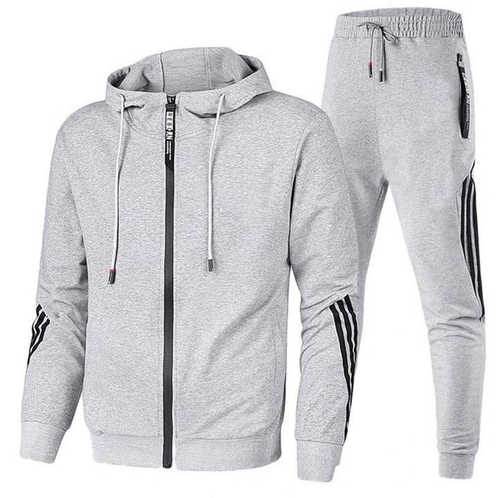 Timeless classic Vintage Trendy and in fashion classic Suits for Men men's sweatsuits hooded Sweat Track Suits 2-Piece Casual Athletic Jogging Warm-Up Complete Zip Sets