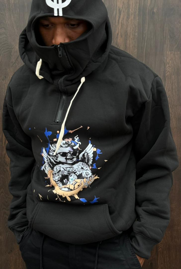 Men ( Unisex) gift ideas heavy cotton hoodies The Best Cotton Heavyweight Pullover Hoodie for Men Hoodies for Men Long sleeve casual hoodies, pullover soft sweatshirts with zipper ninja/ mask neck