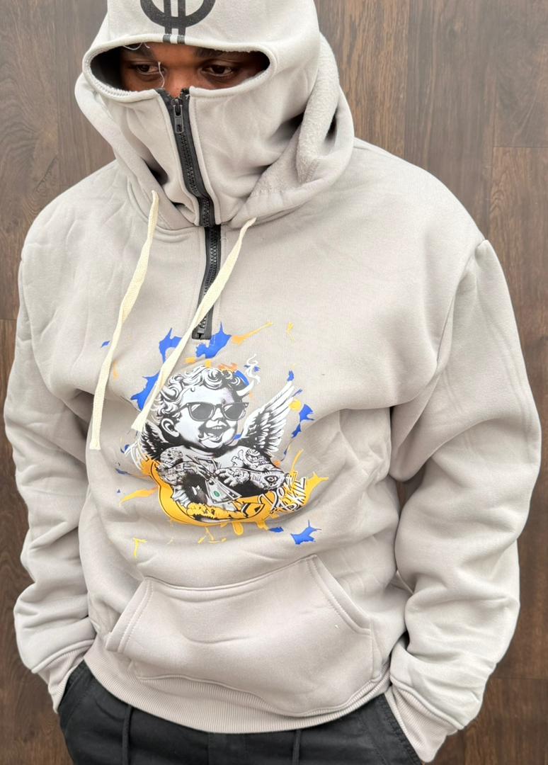 Men ( Unisex) gift ideas heavy cotton hoodies The Best Cotton Heavyweight Pullover Hoodie for Men Hoodies for Men Long sleeve casual hoodies, pullover soft sweatshirts with zipper ninja/ mask neck