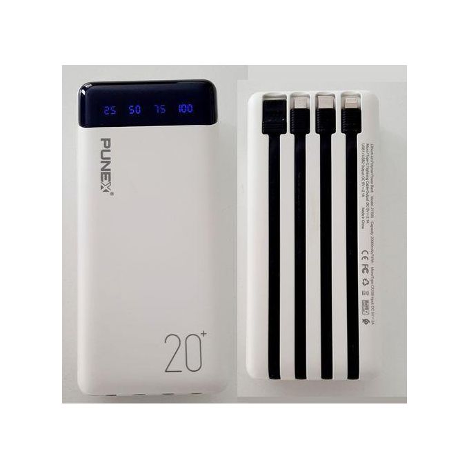 Punex Power Bank JY-605 20000MAH Powerbank Black Charger