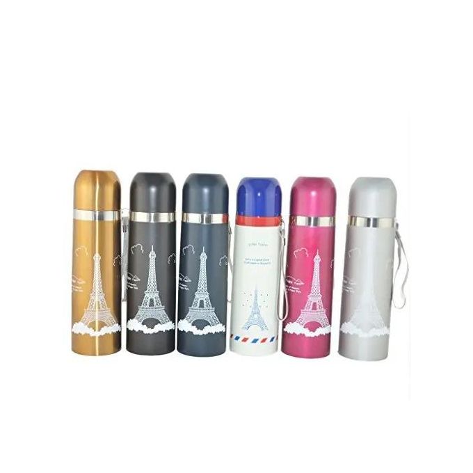 500ML Metallic Thermos Vacuum Flask Travel Cup water bottle