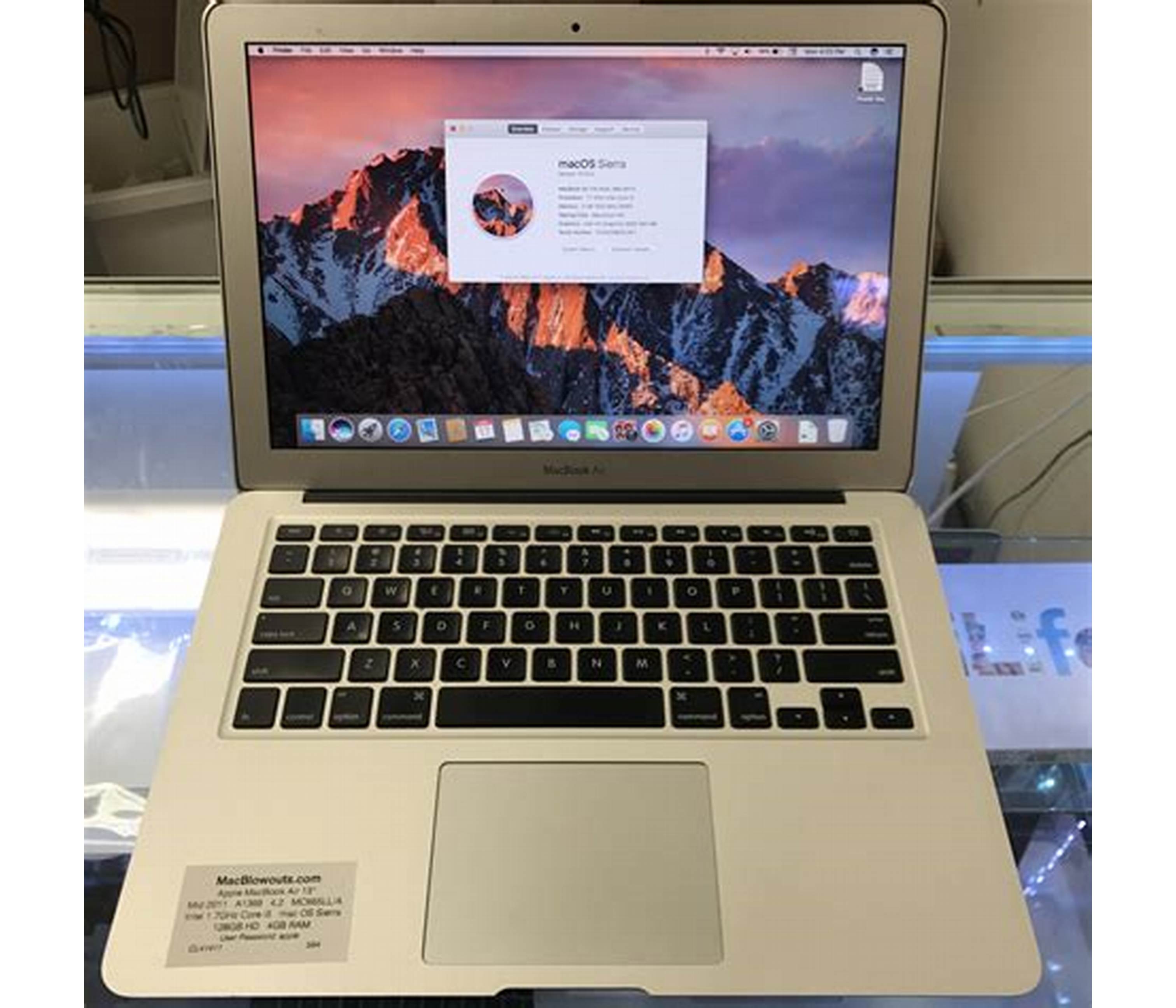 Refurbished MacBook air A1466 corei5 5th gen 4/128ssd, release year April 2014