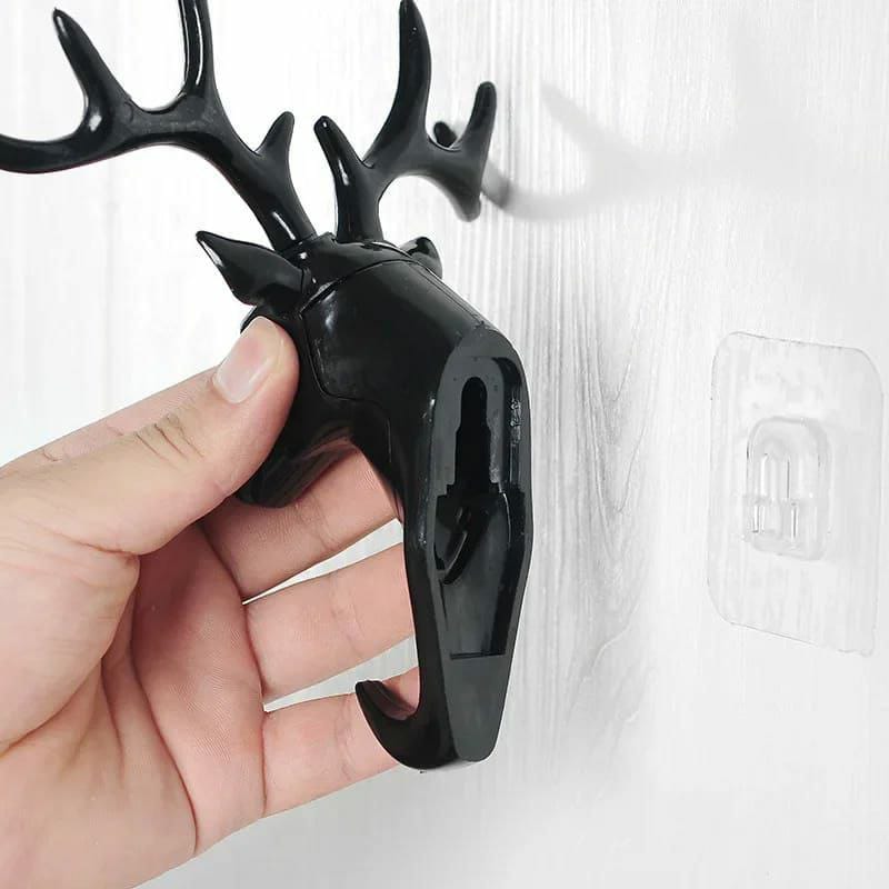 Stylish Deer Head Single Wall Hook