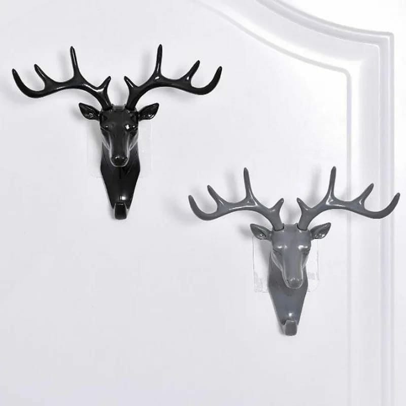 Stylish Deer Head Single Wall Hook