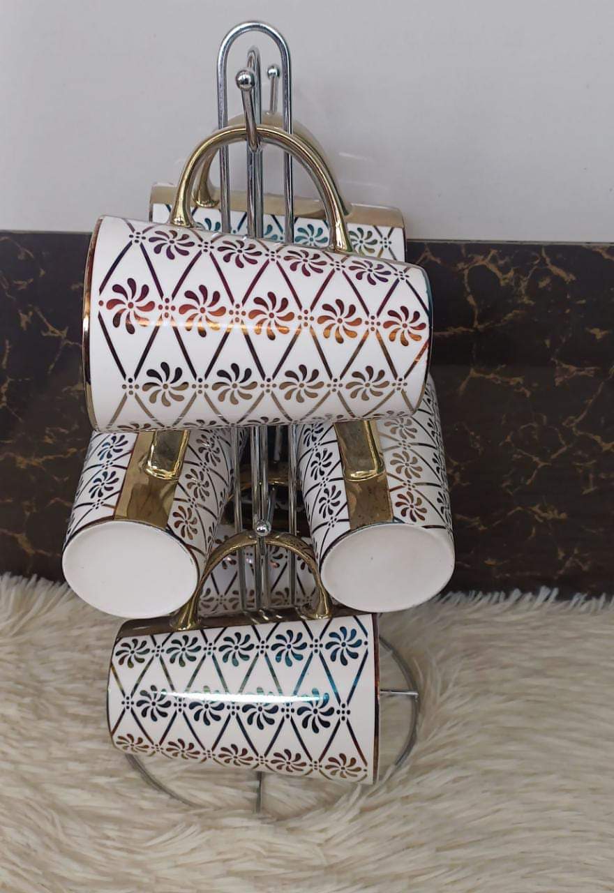 Tea Sets Golden Cups