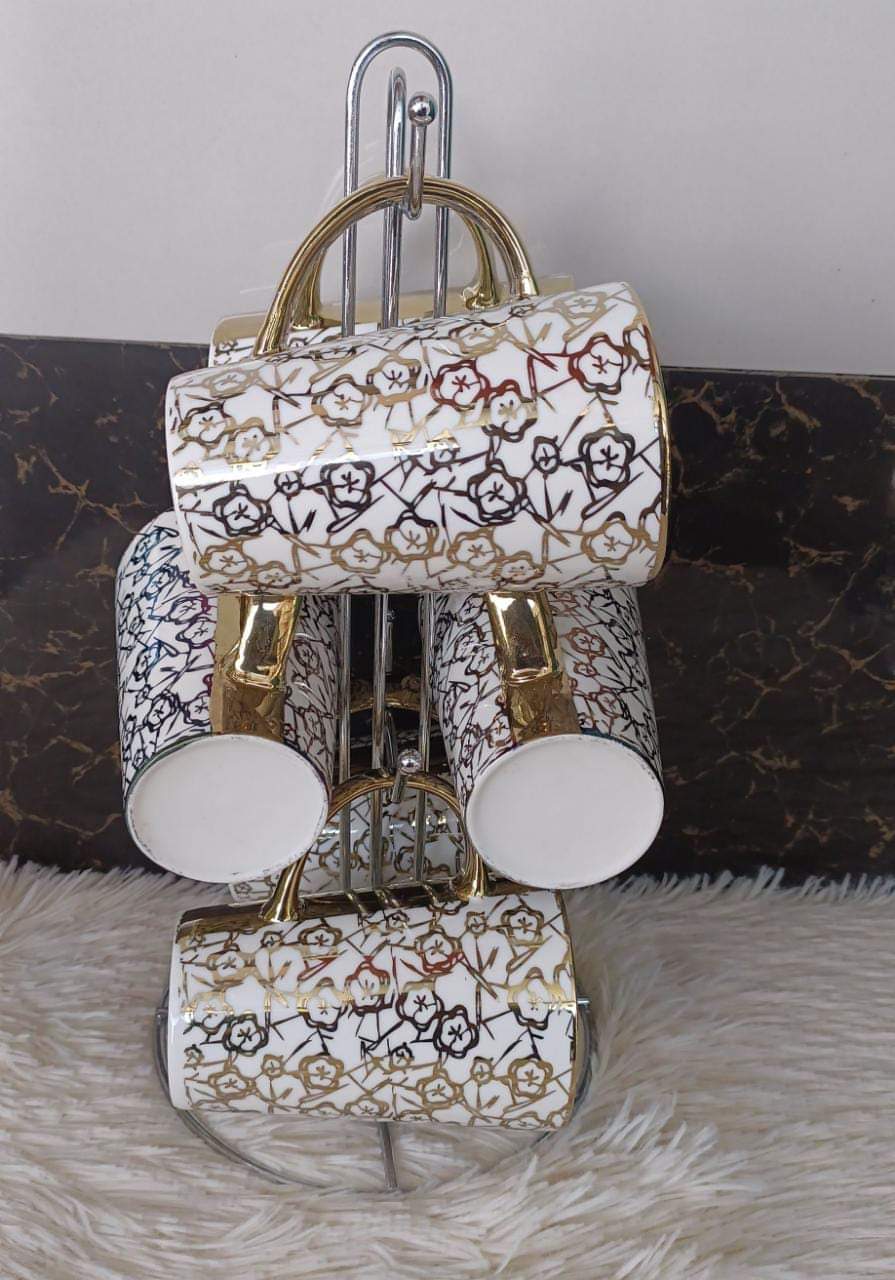 Tea Sets Golden Cups