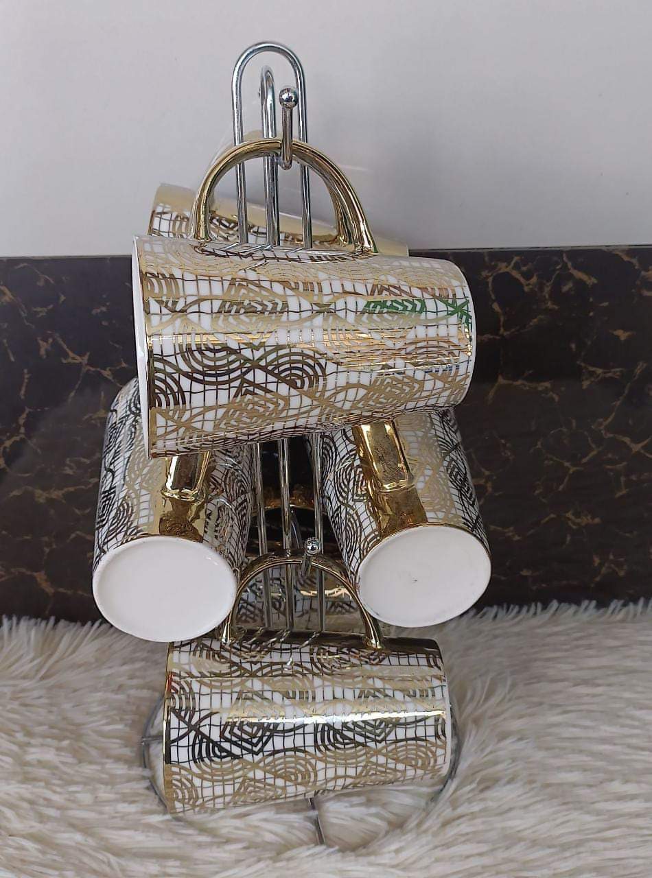 Tea Sets Golden Cups