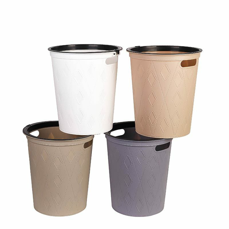 Round Faux Material Dustbin