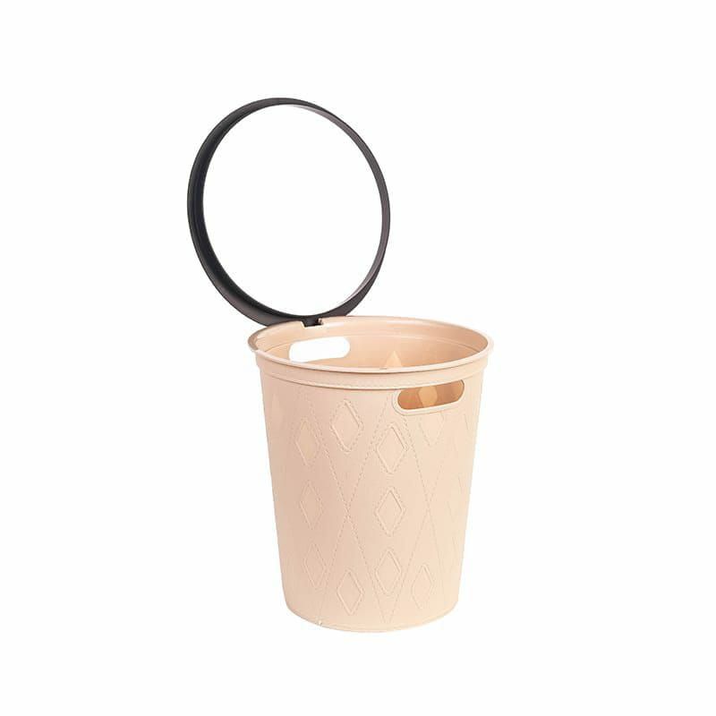 Round Faux Material Dustbin