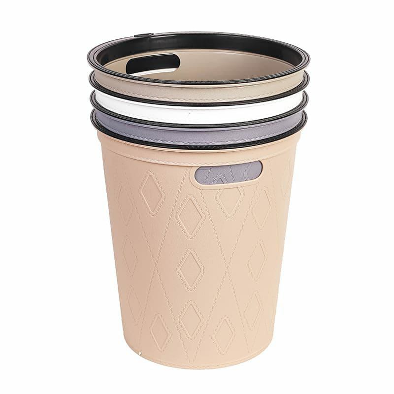 Round Faux Material Dustbin