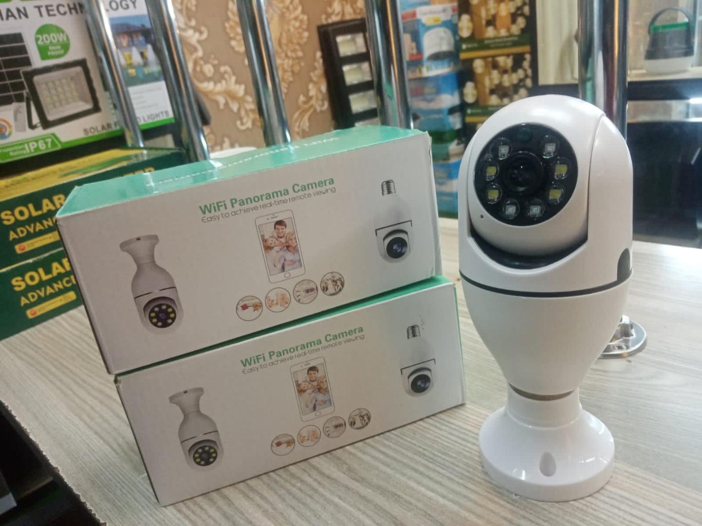 Bulb Camera Auto Rotating Wifi CCTV Surveillance Camera PTZ 1080P