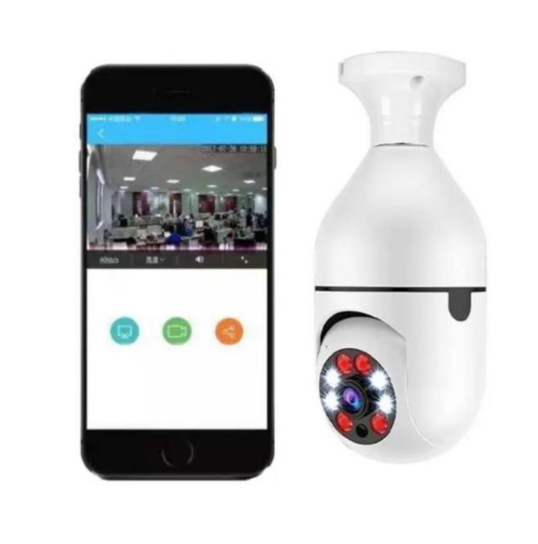 Bulb Camera Auto Rotating Wifi CCTV Surveillance Camera PTZ 1080P
