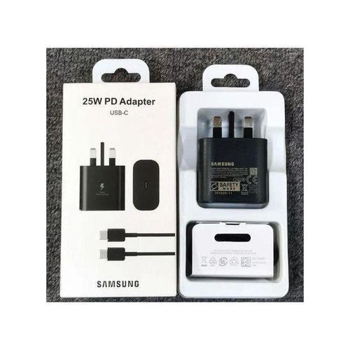 Samsung 25W Super Fast Charger Adapter With Type C To C Output For Galaxy