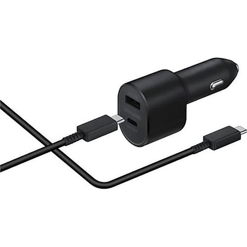 Samsung Super Fast Dual Car Charger Adapter(45W+15W) Two Port Pd With USB Type C-C Charging Data Cable
