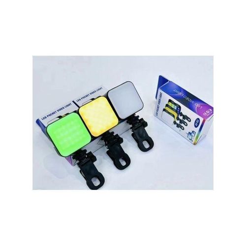 AY-83 LED Pocket Video Light – RGB Adjustable Lighting for Photography, Streaming & Content Creation