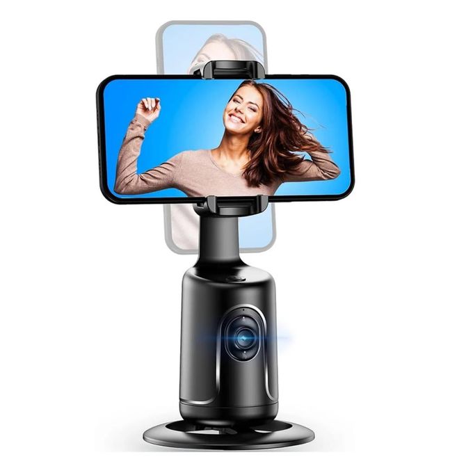 Portable Q12 intelligent 360 rotation AI face Tracking smart gimbal stabilizer phone holder for vedio shooting
