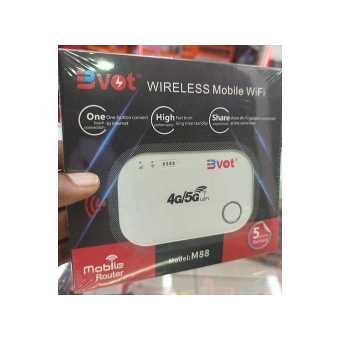 BVOT Portable Wireless Wifi Mifi Hotspot 4G/5G – Universal Pocket Router For Reliable Internet On Airtel, Safaricom, And Telkom
