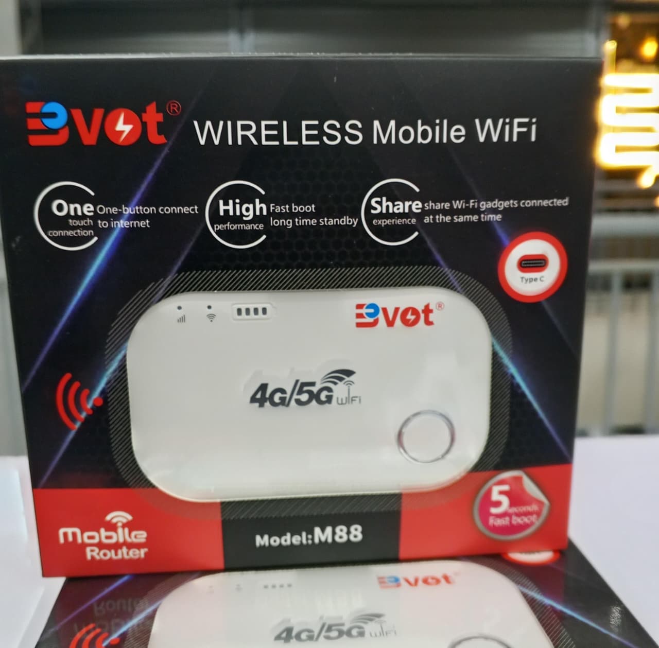 BVOT Portable Wireless Wifi Mifi Hotspot 4G/5G – Universal Pocket Router For Reliable Internet On Airtel, Safaricom, And Telkom