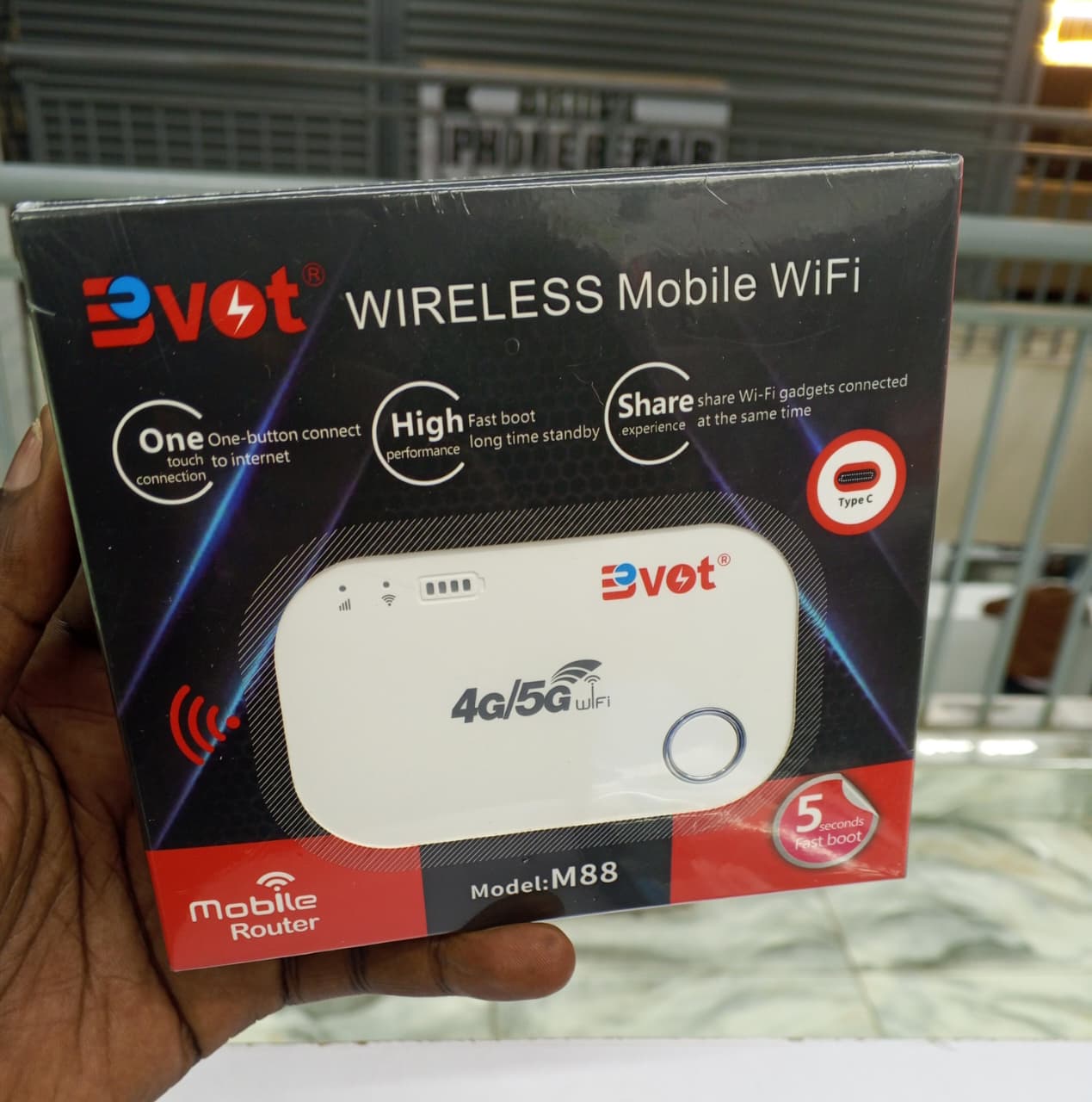 BVOT Portable Wireless Wifi Mifi Hotspot 4G/5G – Universal Pocket Router For Reliable Internet On Airtel, Safaricom, And Telkom
